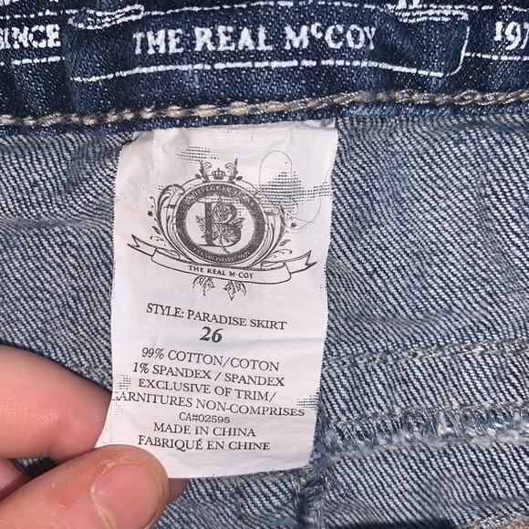 Bootlegger jeans Skirt - Picture 5 of 5